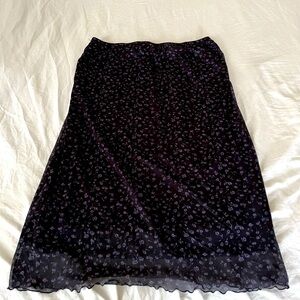 Black and Purple Maxi skirt